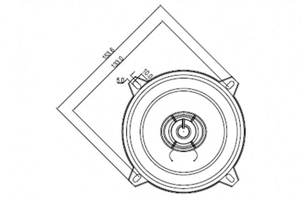 Blaupunkt ICx 542, 5.25 tuuman koaksiaalikaiutin