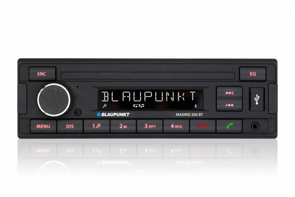 Blaupunkt Madrid 200 BT, retroautostereo Bluetoothilla