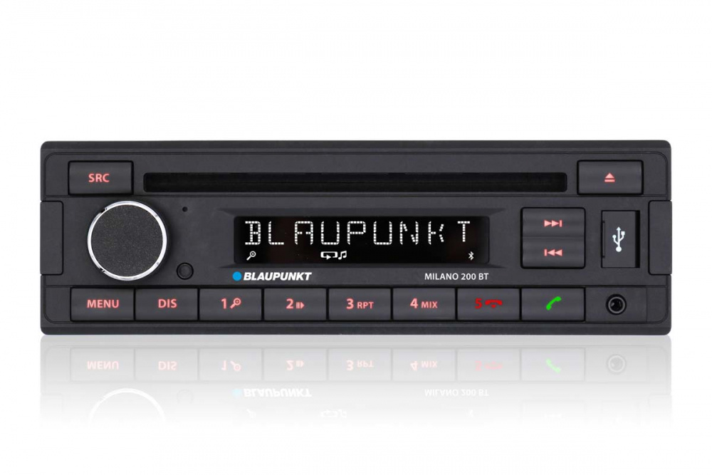 Blaupunkt Milano 200 BT, retro autostereo Bluetoothilla