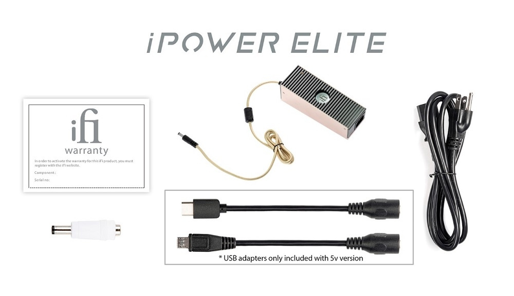 iFi Audio iPower Elite verkkosovitin, 15V / 3.5A