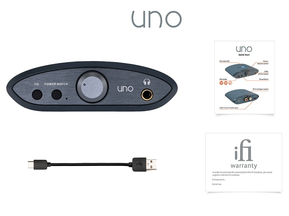 iFi Audio Uno, kuulokkeiden vahvistin USB DAC:lla