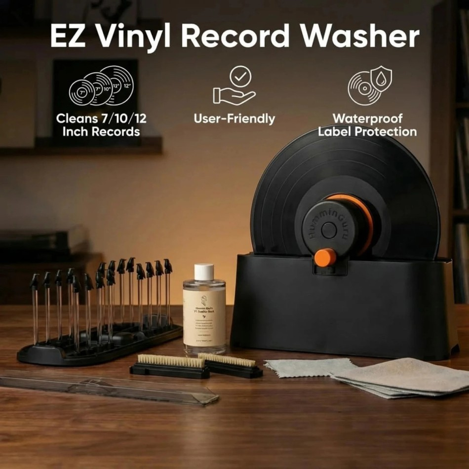 HumminGuru EZ Vinyl Record Washer, manuaalinen vinyylilevypesuri