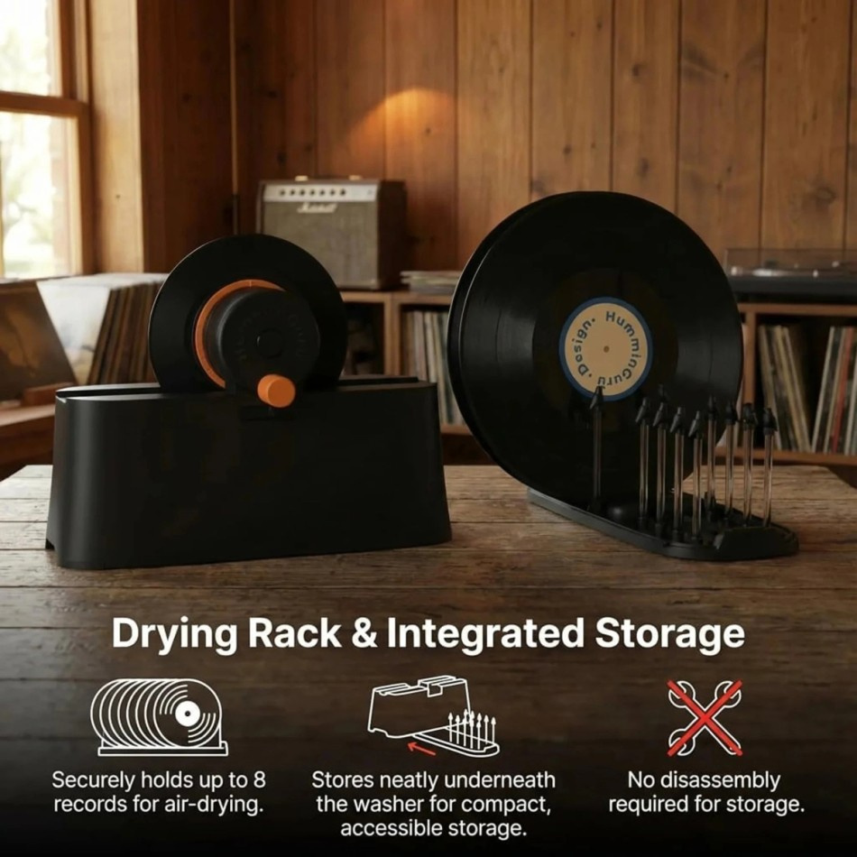 HumminGuru EZ Vinyl Record Washer, manuaalinen vinyylilevypesuri