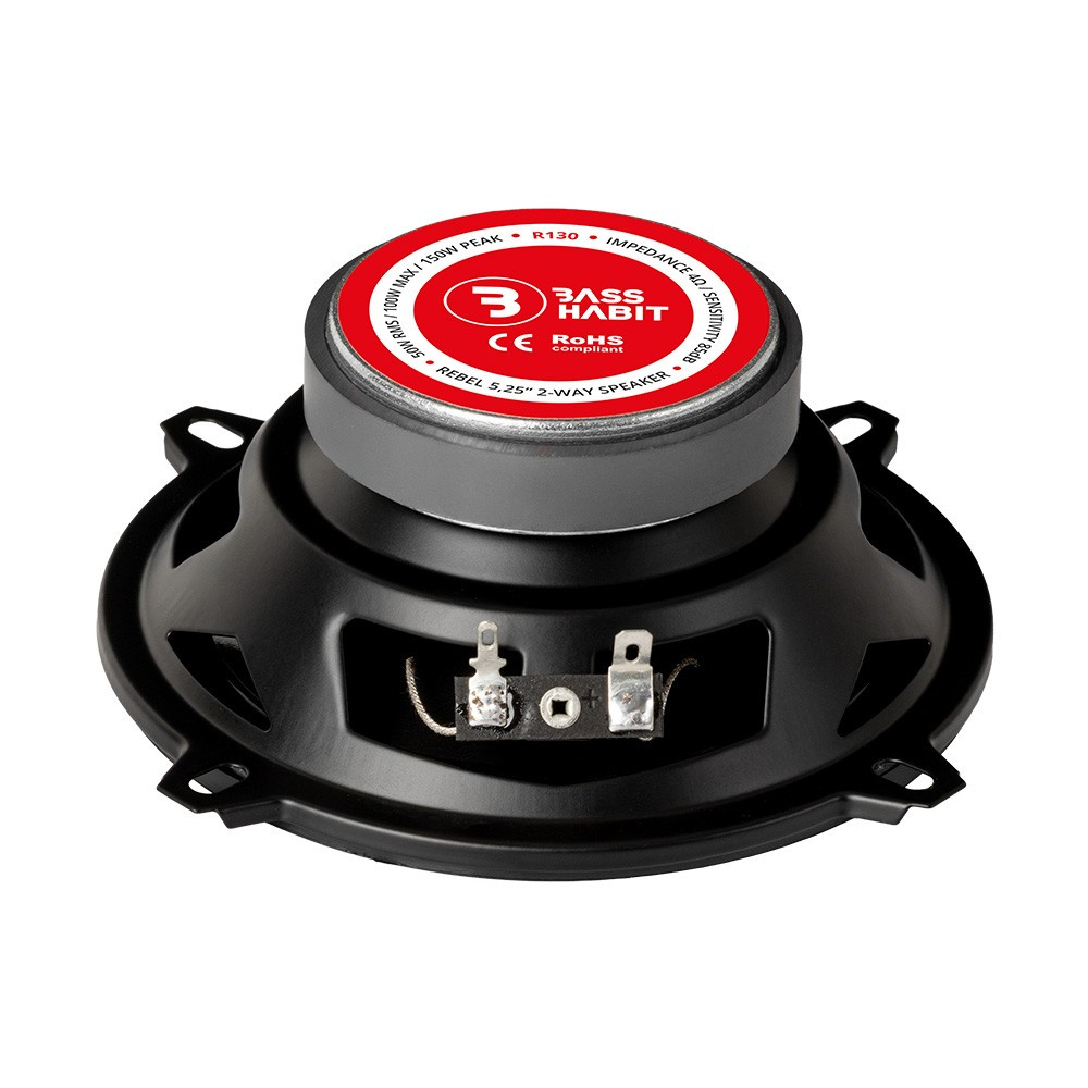 Bass Habit Rebel R130, edulliset 5.25 tuuman koaksiaalikaiuttimet