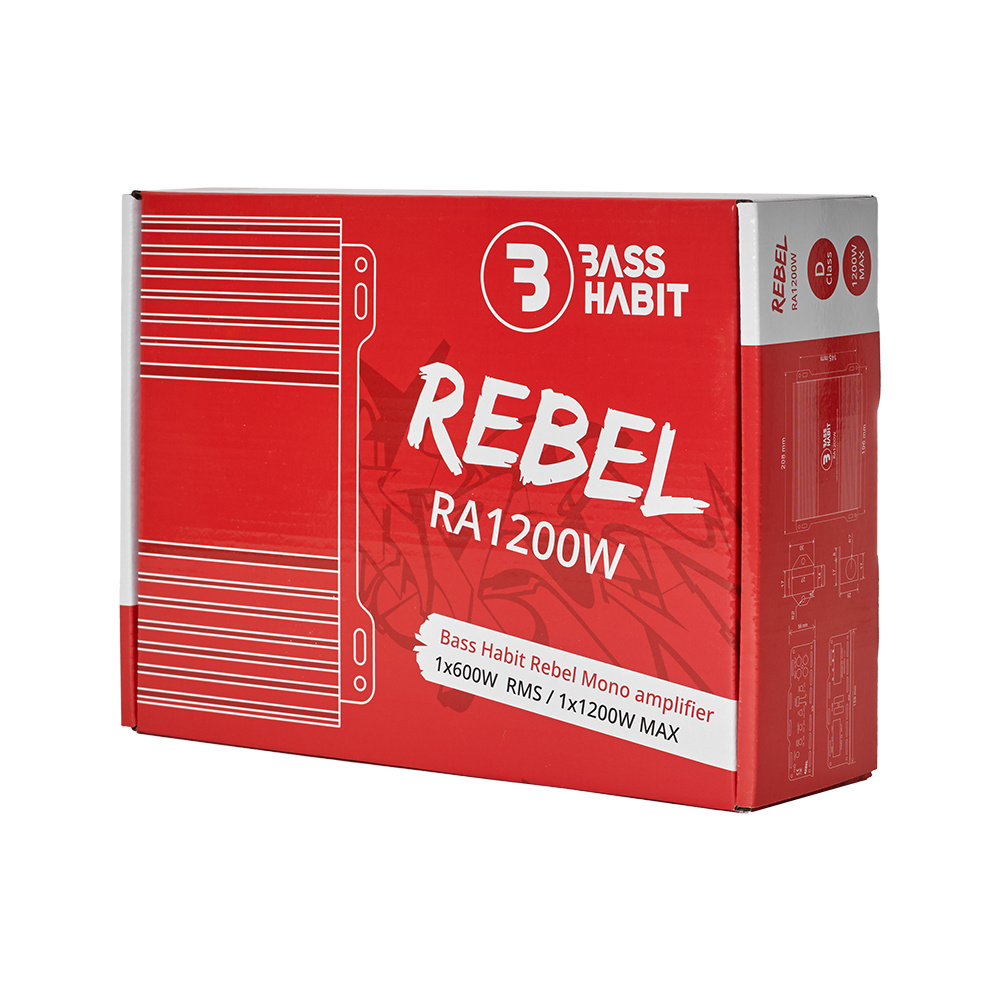 Bass Habit Rebel RA1200W, monoblokki