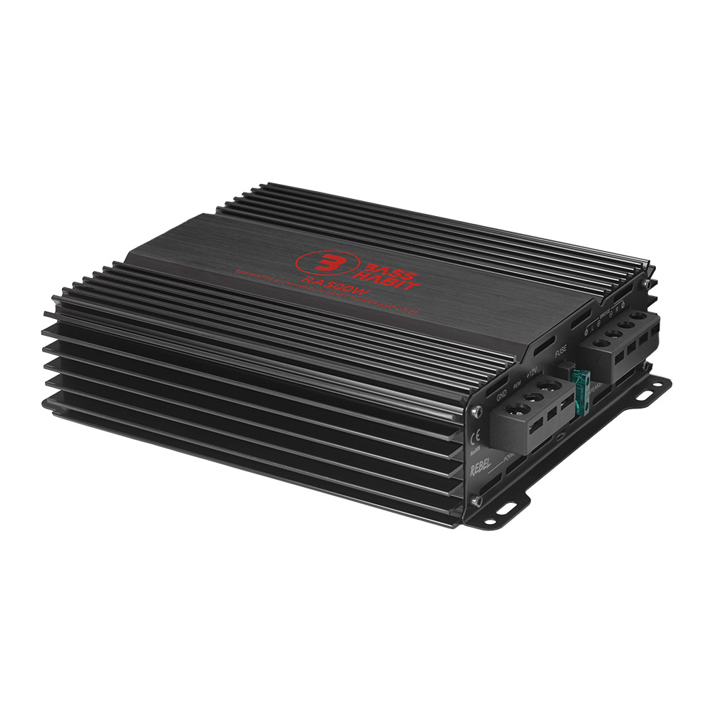 Bass Habit Rebel RA500W, kaksikanavainen päätevahvistin