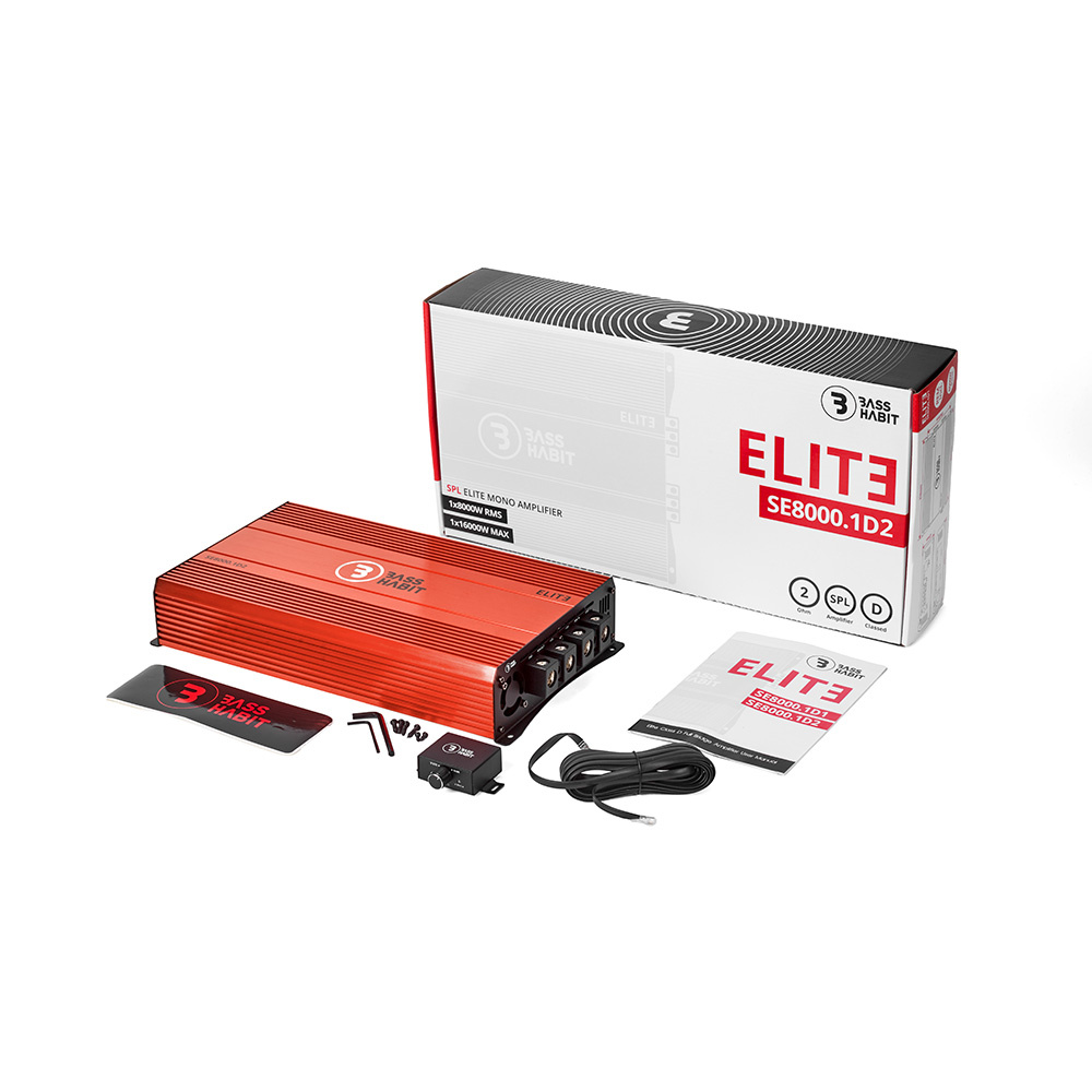 Bass Habit SPL ELITE 8000.1D2, äärimmäisen voimakas monoblokki