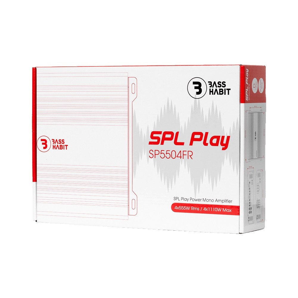 Bass Habit SPL Play SP5504FR, nelikanavainen pääteaste