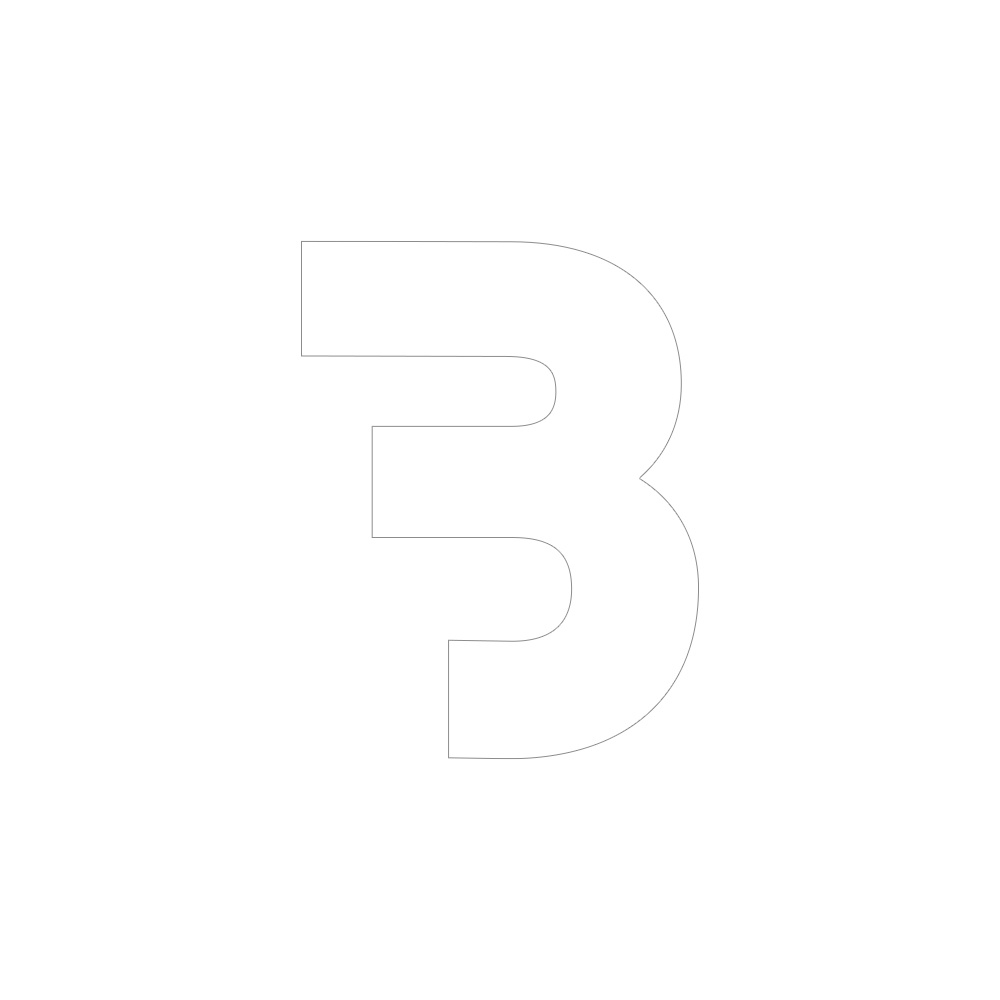 Bass Habit B-tarrat 7x7cm, valkoinen