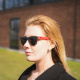 Röda & svarta solglasögon från Bass Habit