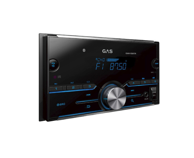 GAS GMA252BTR autostereo Bluetoothilla ja 2 paria matalatasoista