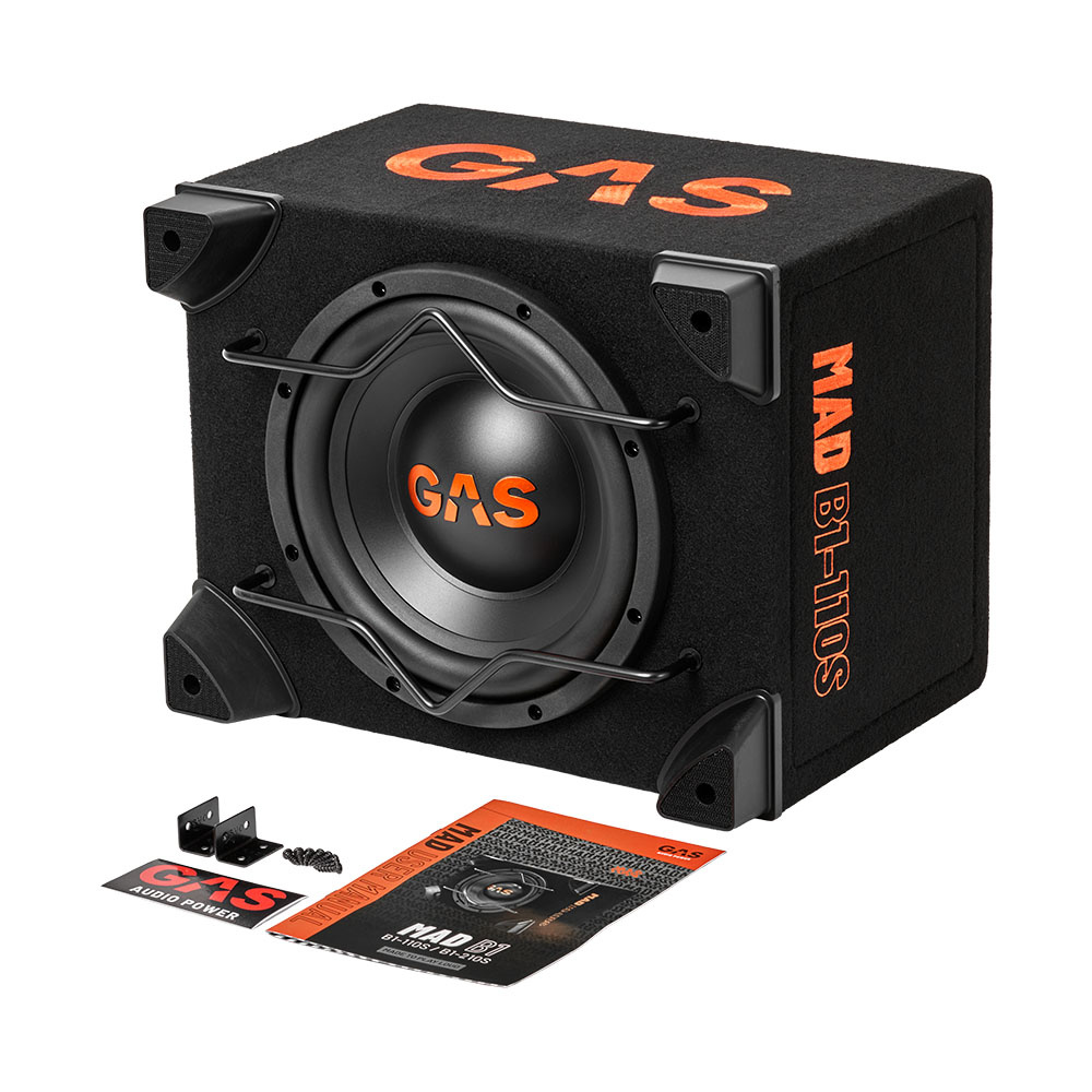 GAS MAD B1-110S, suljettu 1x10 tuuman bassokotelo