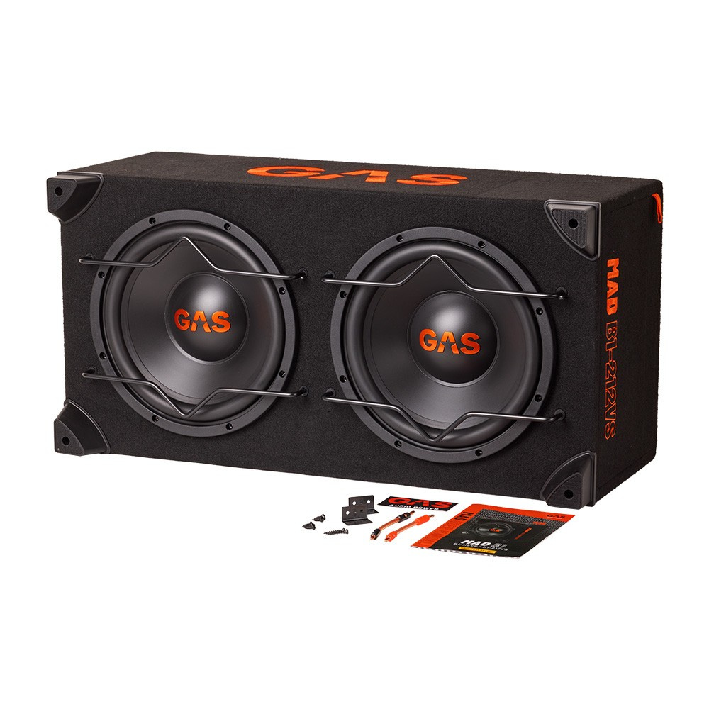 GAS MAD B1-212VS, 2x12 tuuman refleksi- tai suljettu subwooferkotelo