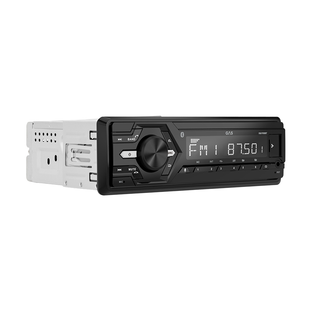 GAS MAD M100-BT, autostereo Bluetoothilla, AUX, USB ja 2 paria matalatasoa