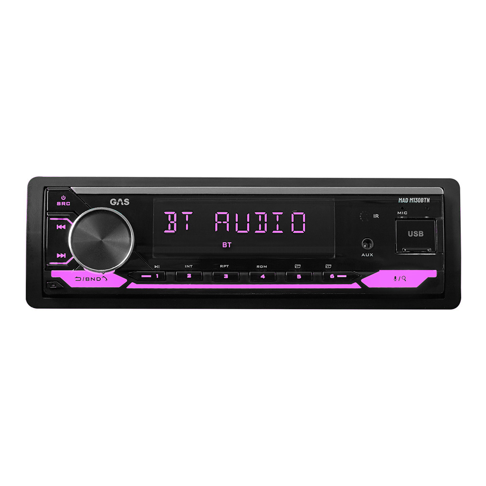 GAS MAD M130-BTN autostereo Bluetoothilla, DSP:llä ja 3 parilla matalatuloa