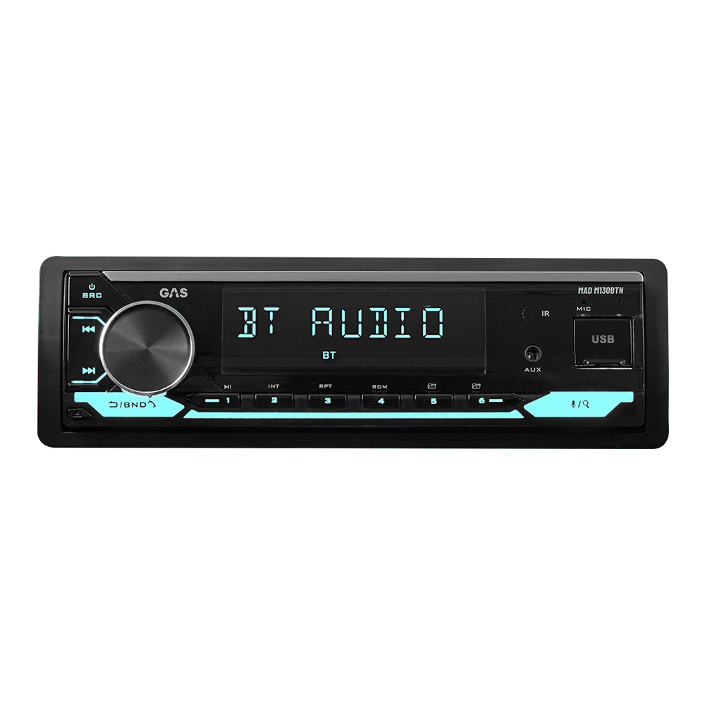GAS MAD M130-BTN autostereo Bluetoothilla, DSP:llä ja 3 parilla matalatuloa