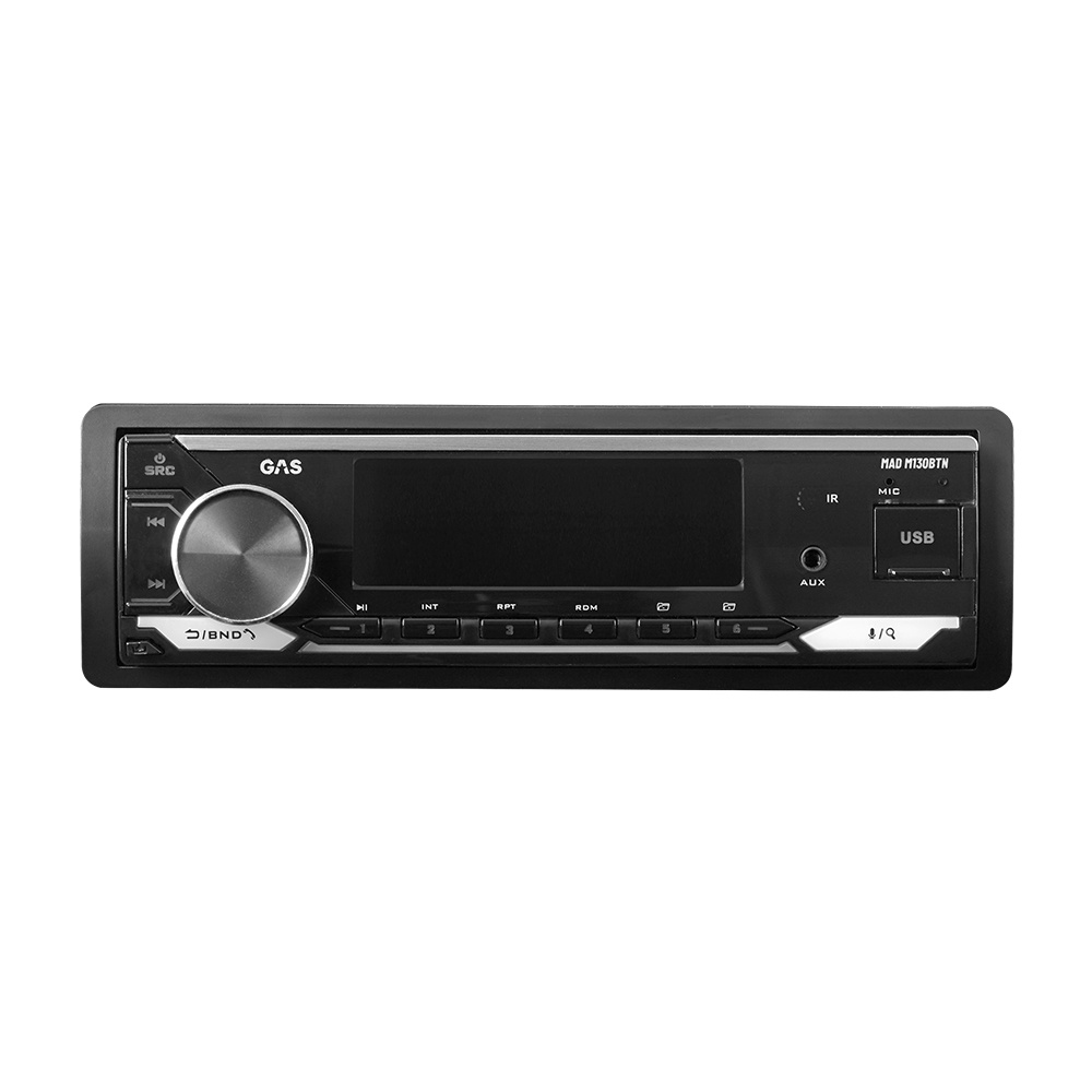 GAS MAD M130-BTN autostereo Bluetoothilla, DSP:llä ja 3 parilla matalatuloa