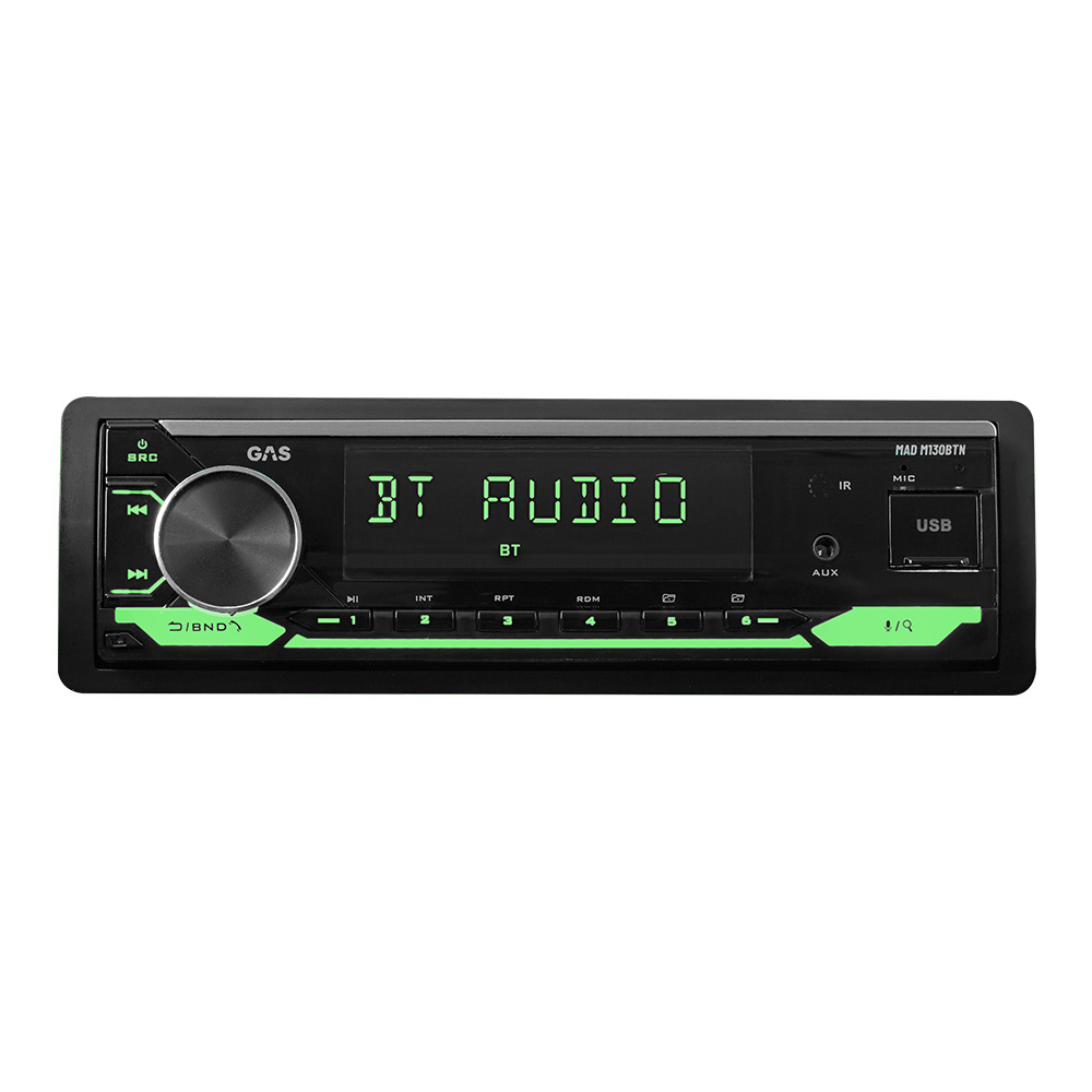 GAS MAD M130-BTN autostereo Bluetoothilla, DSP:llä ja 3 parilla matalatuloa