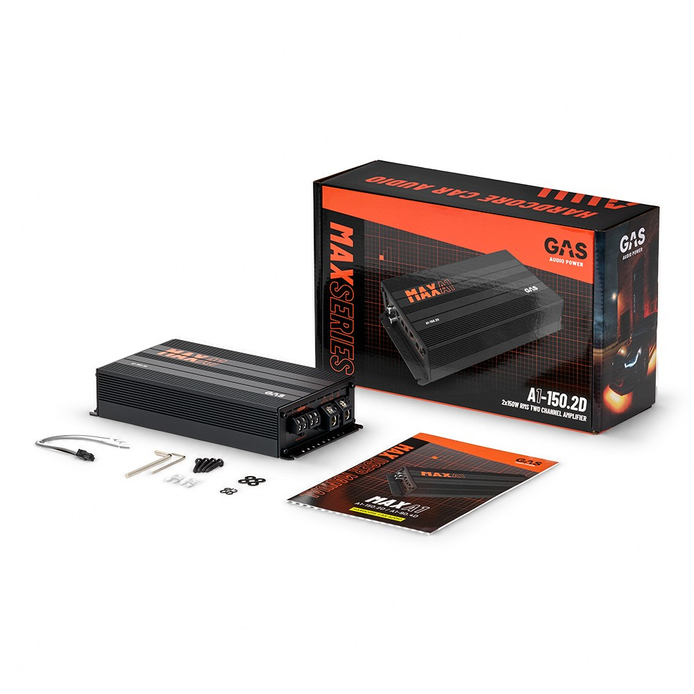 GAS MAX A1-150.2D, 2-kanavainen vahvistin