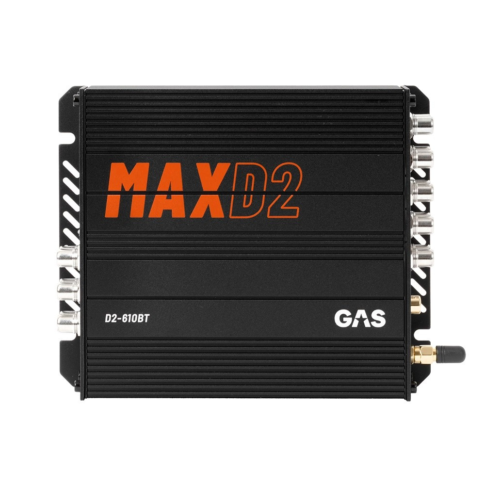GAS MAX D2-610BT, 10-kanavainen DSP Bluetoothilla