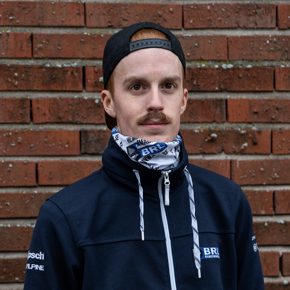 BRL Tubhalsduk Vit/Svart/Blå