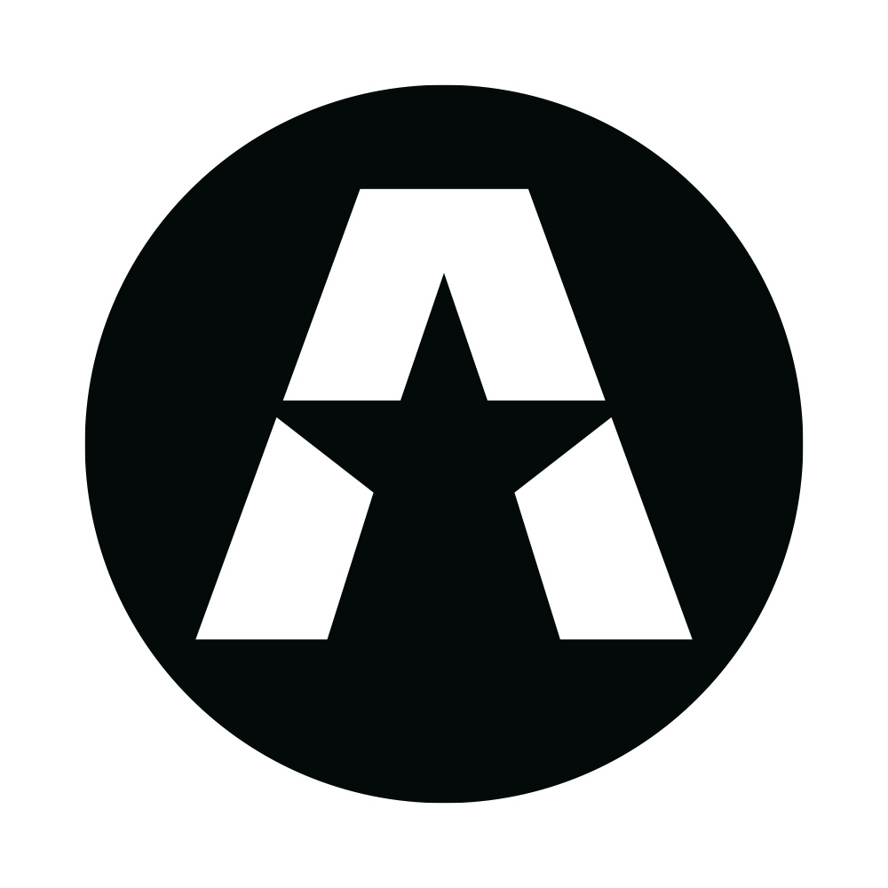 GAS A STAR -tarrat 17x17cm, musta ja valkoinen