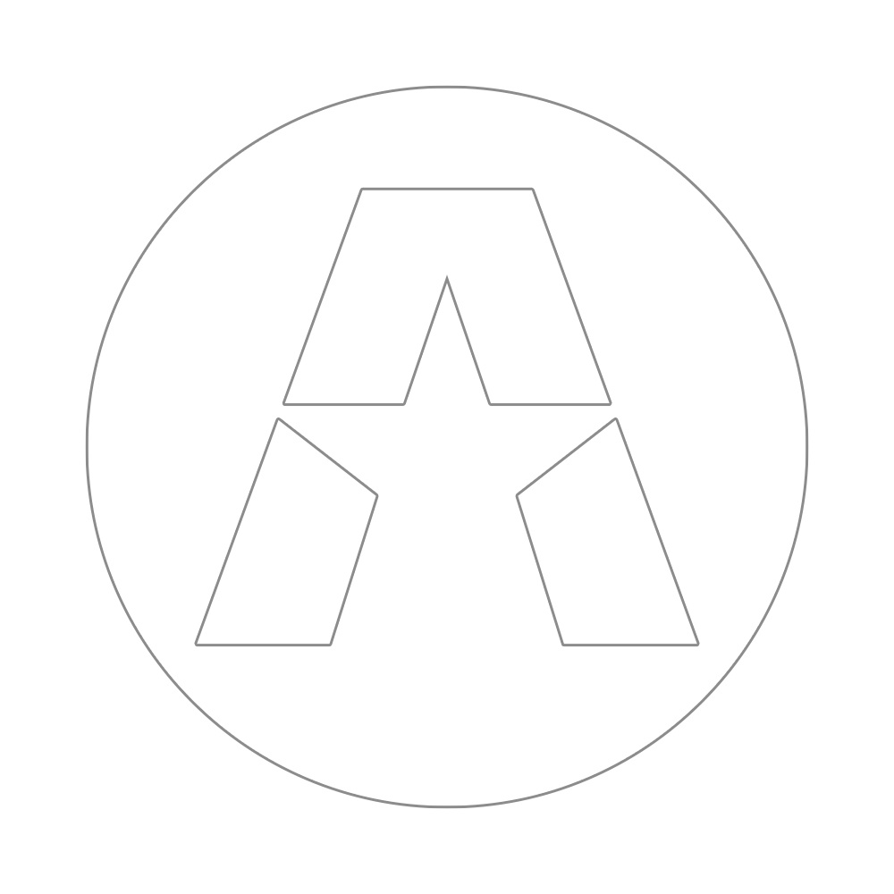 GAS A STAR -tarra 17x17cm, valkoinen ja musta