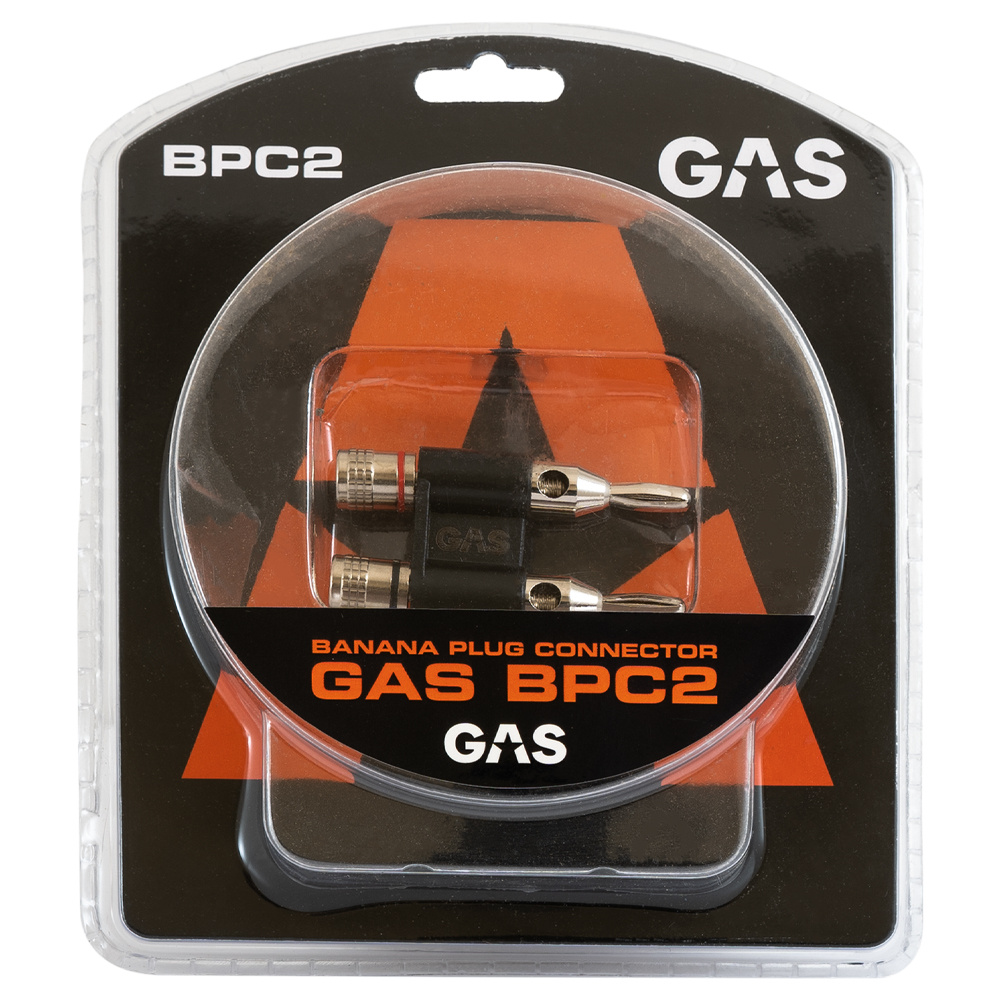 GAS banaanikontakti, jopa 4mm² kaiutinkaapeli