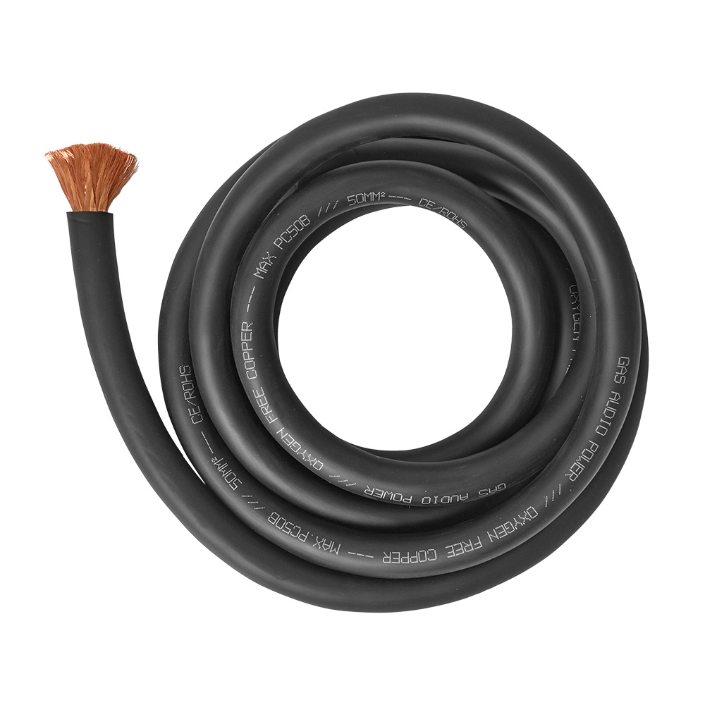 GAS MAX musta 50mm² OFC-virtakaapeli, 2 metriä