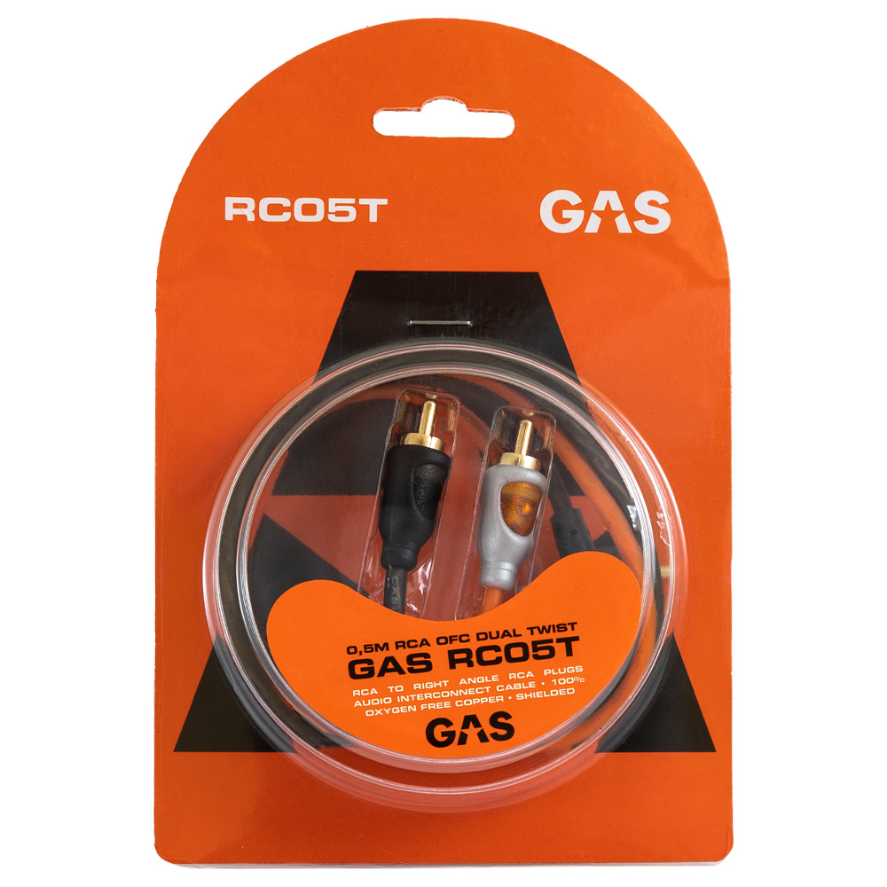 GAS RC05T RCA-kaapeli, 0.5 metri