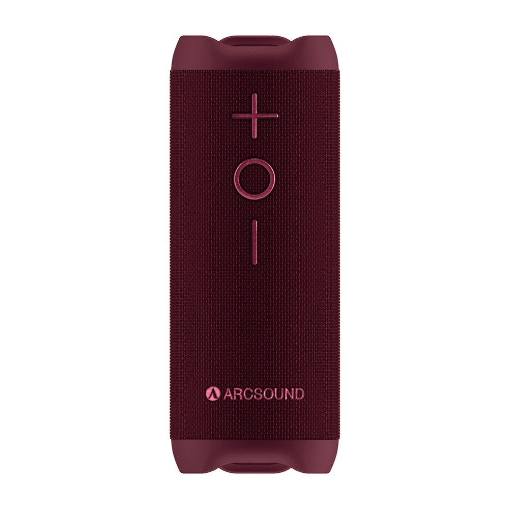 Arcsound EDGE Ruby Red tehokas kannettava kaiutin Bluetoothilla, musta