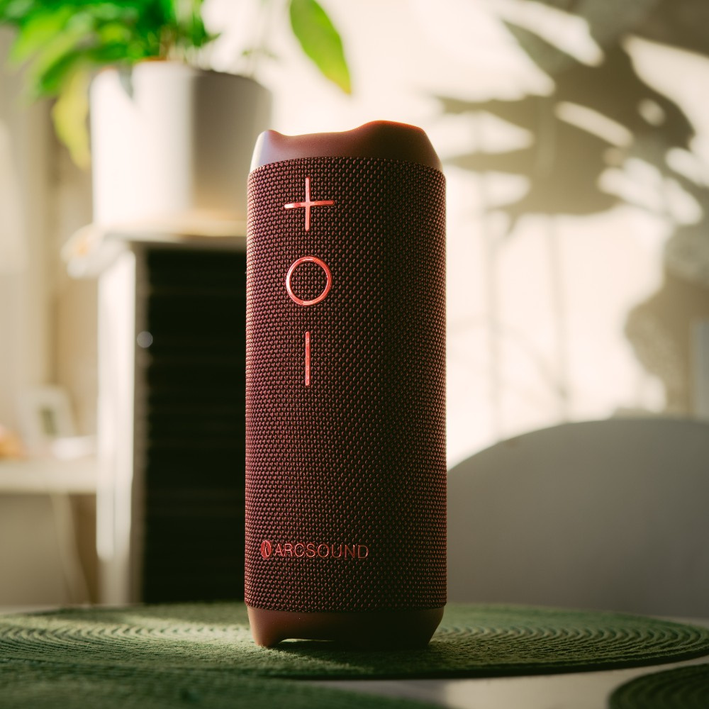 Arcsound EDGE Ruby Red tehokas kannettava kaiutin Bluetoothilla
