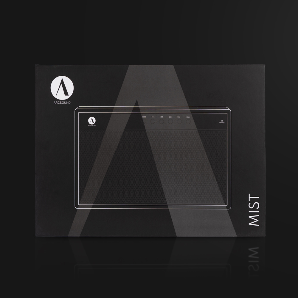 Arcsound Mist, kannettava Bluetooth-kaiutin musta