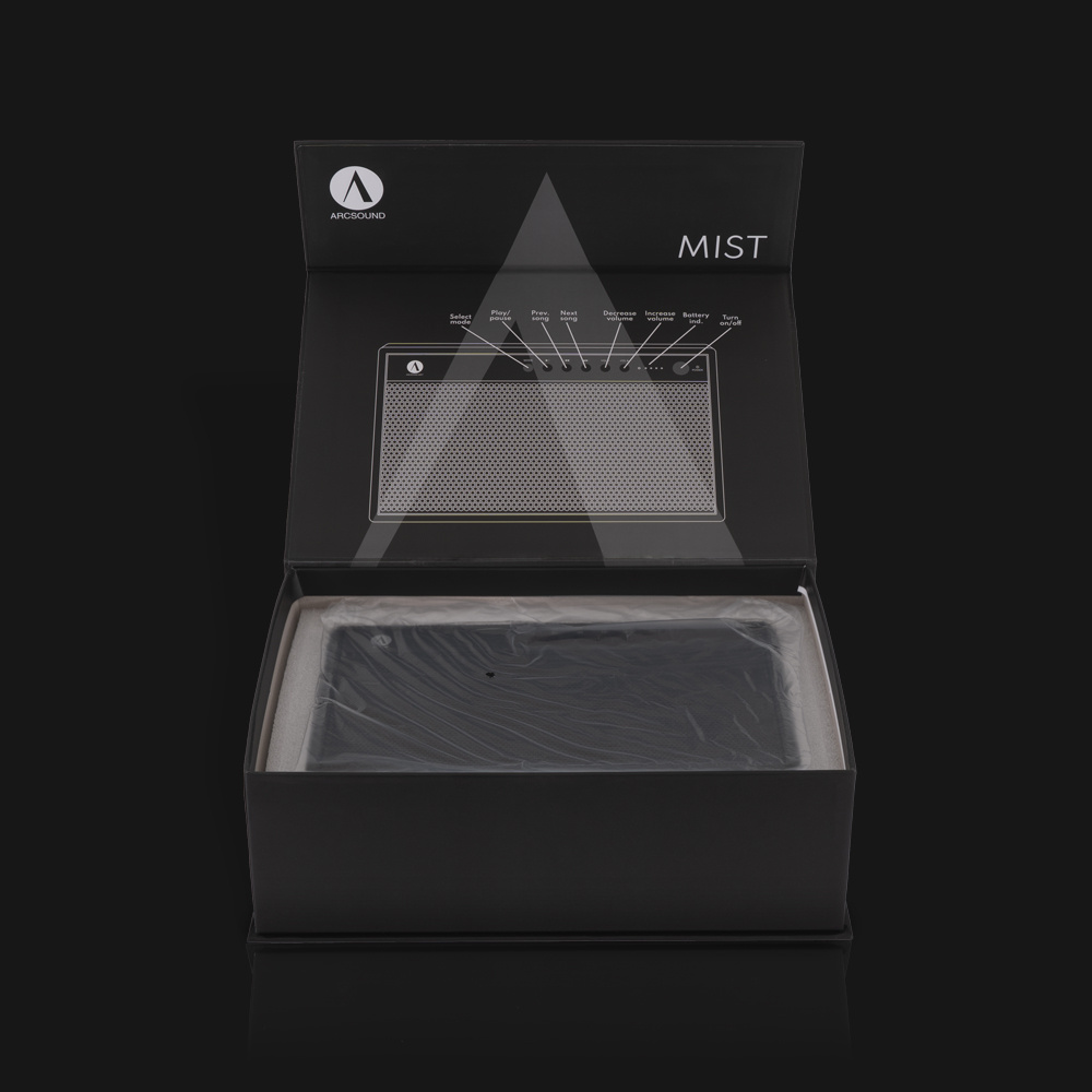 Arcsound Mist, kannettava Bluetooth-kaiutin musta