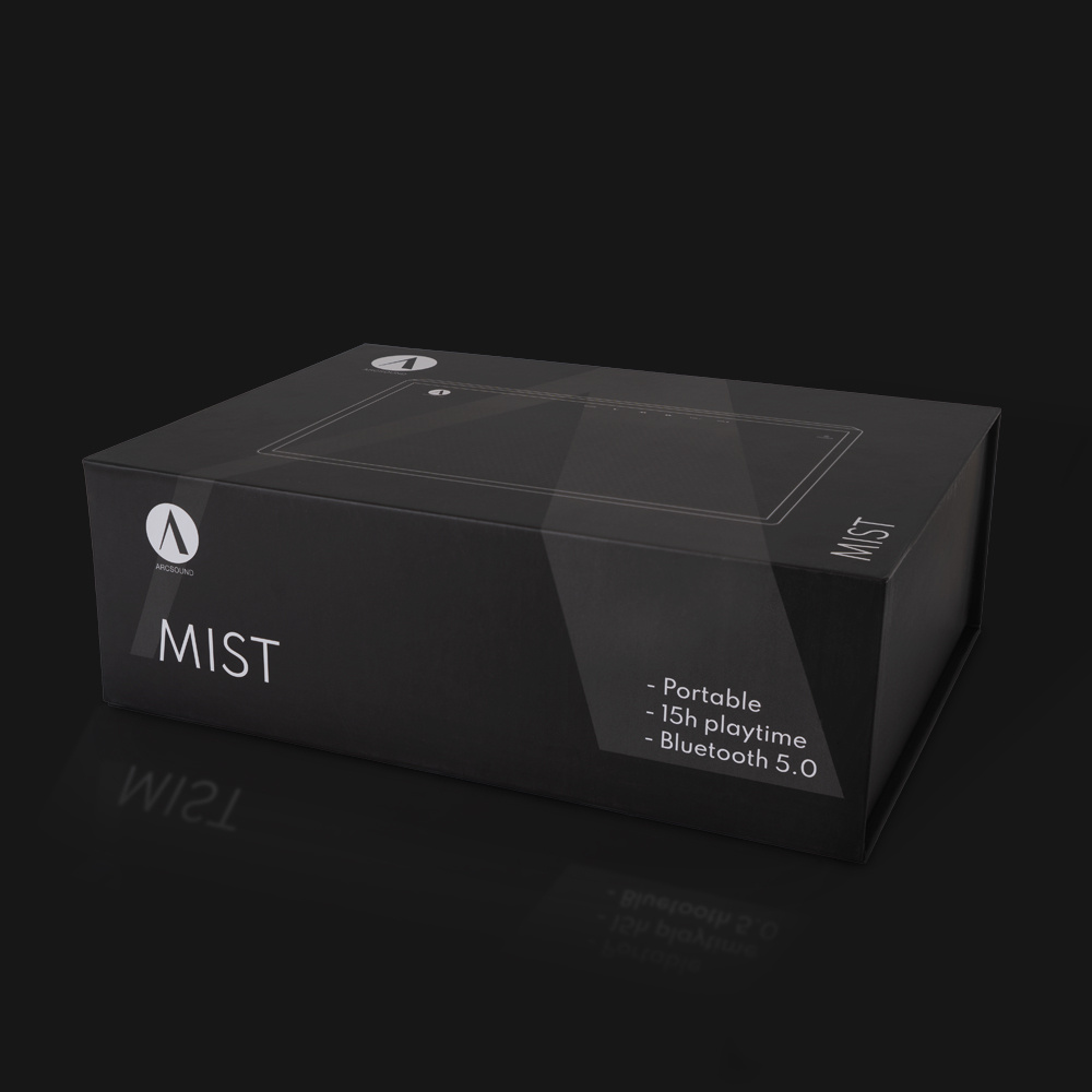 Arcsound Mist, kannettava Bluetooth-kaiutin musta