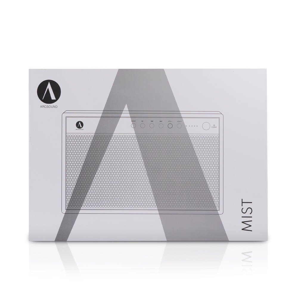 Arcsound Mist, kannettava Bluetooth-kaiutin valkoinen