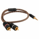 Proson Arctic 3.5mm-2x RCA-uros, 0.5 metri Proson Arctic 3.5mm-2x RCA-uros, 0.5 metri