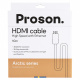 Proson Arctic HDMI-kabel 4K, 10 meter