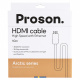 Proson Arctic HDMI-kaapeli 4K, 10 metriä Proson Arctic HDMI-kaapeli 4K, 10 metriä