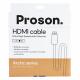 Proson Arctic HDMI-kaapeli 8K / 4K, 4 metriä Proson Arctic HDMI-kaapeli 8K / 4K, 4 metriä