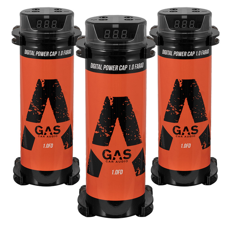 3-pakkaus GAS CC1FD Virrankondensaattori 1.0F Standard