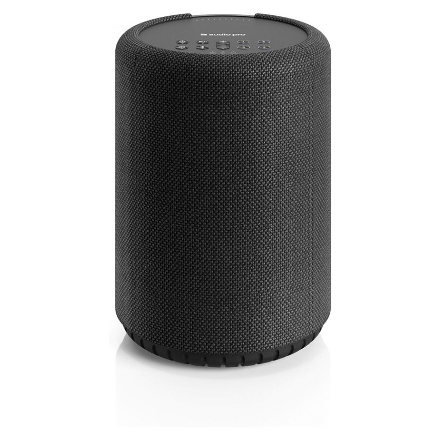 2-pack Audio Pro A10 MKII W, kompakti monihuonekaiutin WiFi:llä, musta