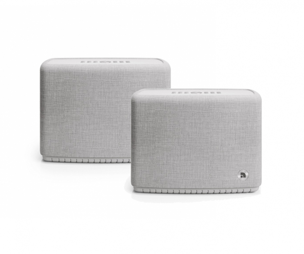 2-pack Audio Pro A15 W kannettava Wifi-kaiutin, vaaleanharmaa