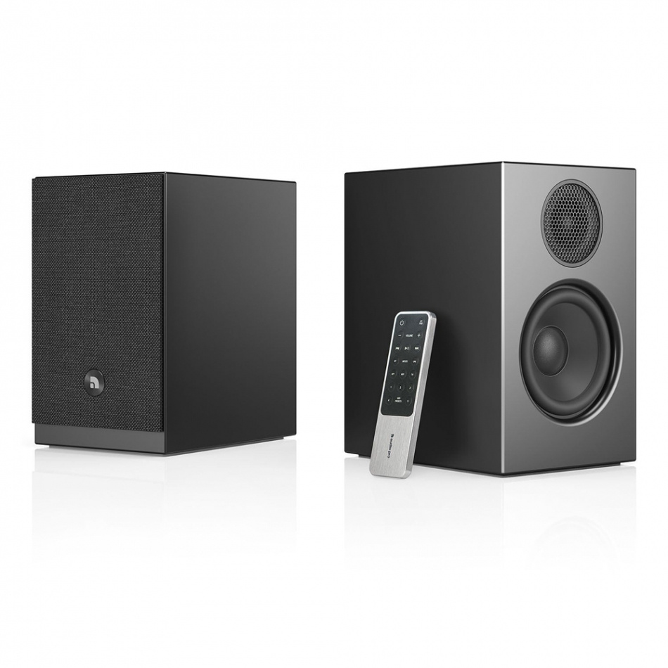 Audio Pro A28 W mustana SW-5:n kanssa, aktiivinen 2.1 kaiutinpaketti