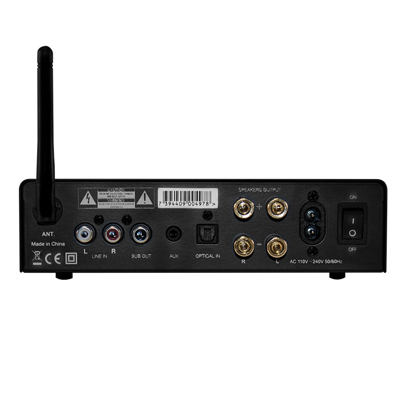 4-pack Yamaha NS-AW194 System One A50BT:llä ja kaiutinkytkimellä, ulkopaketti