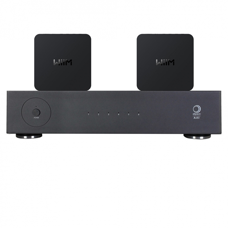 Elipson A680 kahdella WiiM Pro -laitteella