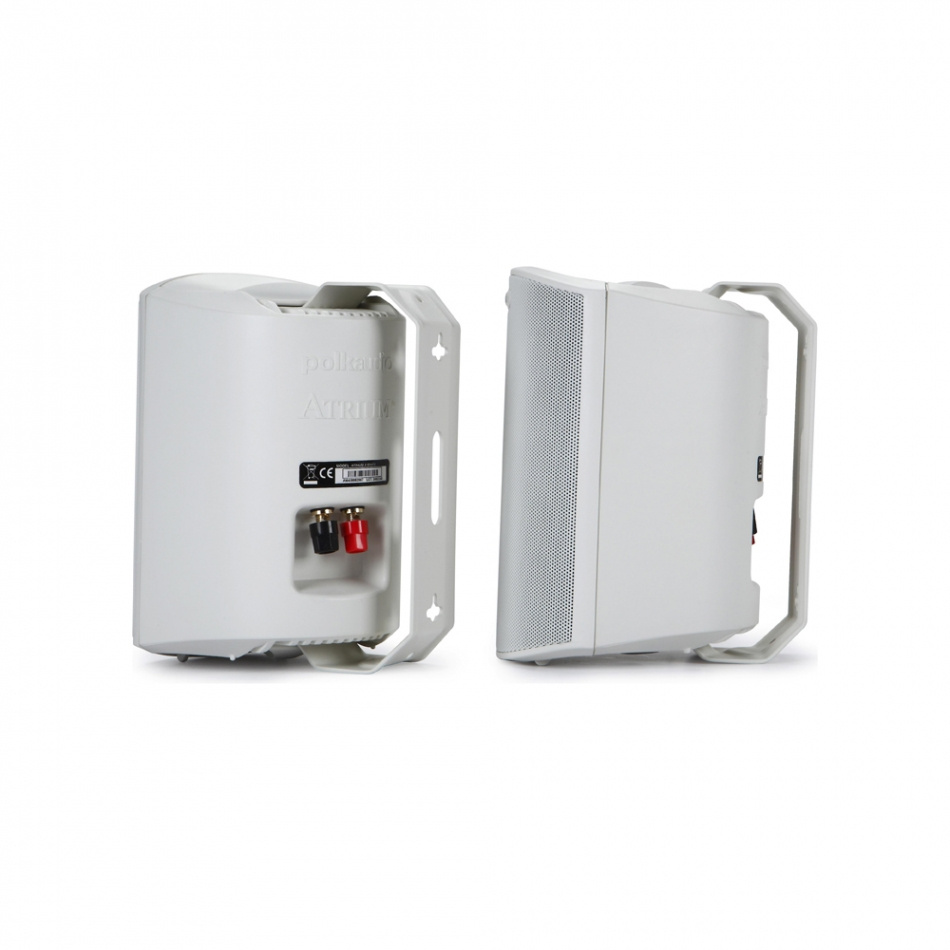 System One A50BT & Polk Audio Atrium 4 Valkoiset Ulkoäänet Stereo Paketti