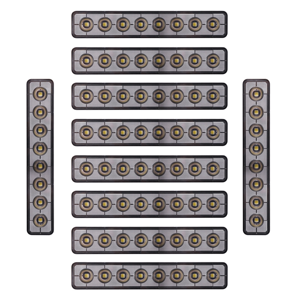 10-pakkaus NIZLED B48RF, kulmikas 24,2 cm taka-/työvalot, 48W, työvalopaketti