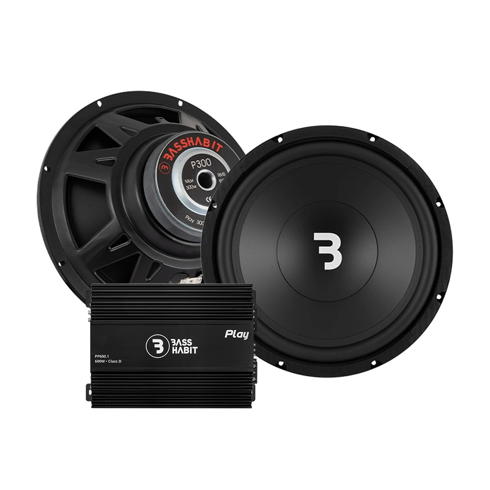 2-pack Bass Habit P300 & Play Power 600.1 G2, bassarja