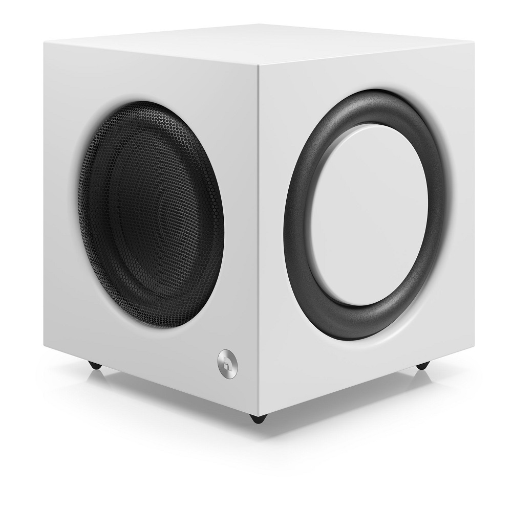 Audio Pro C20 W ja SW10, aktiivinen kaiutinpaketti valkoisena